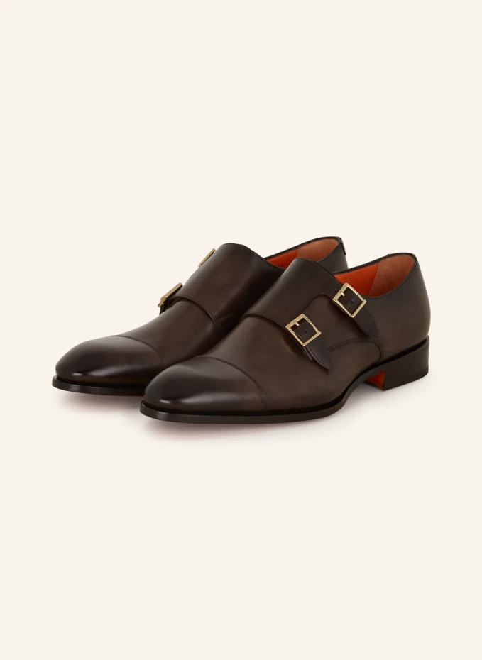 

Двойные монахи Santoni, коричневый