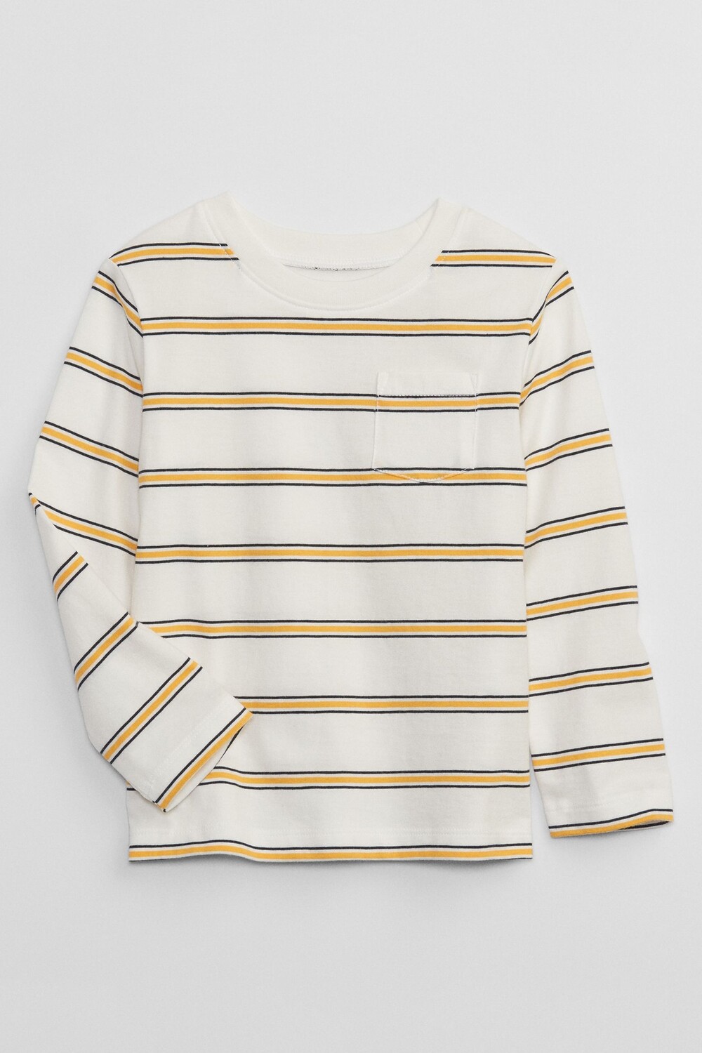 

Полосатая футболка с длинными рукавами Gap, белый