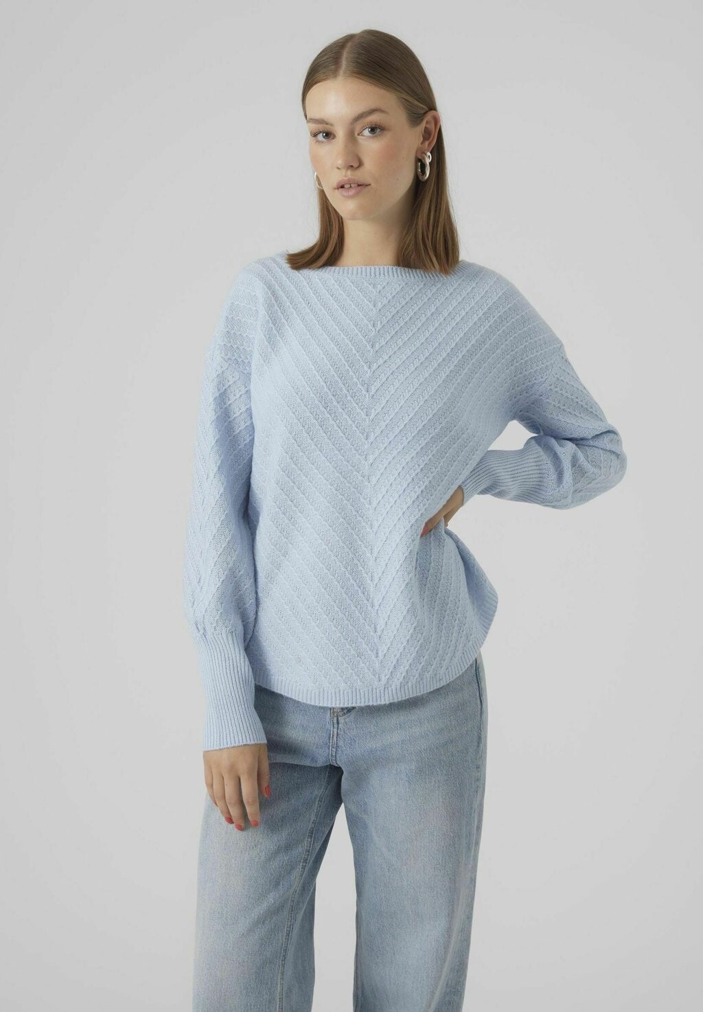 

Свитшот Vero Moda VMANJASTINNA LS GA EXC, цвет cashmere blue