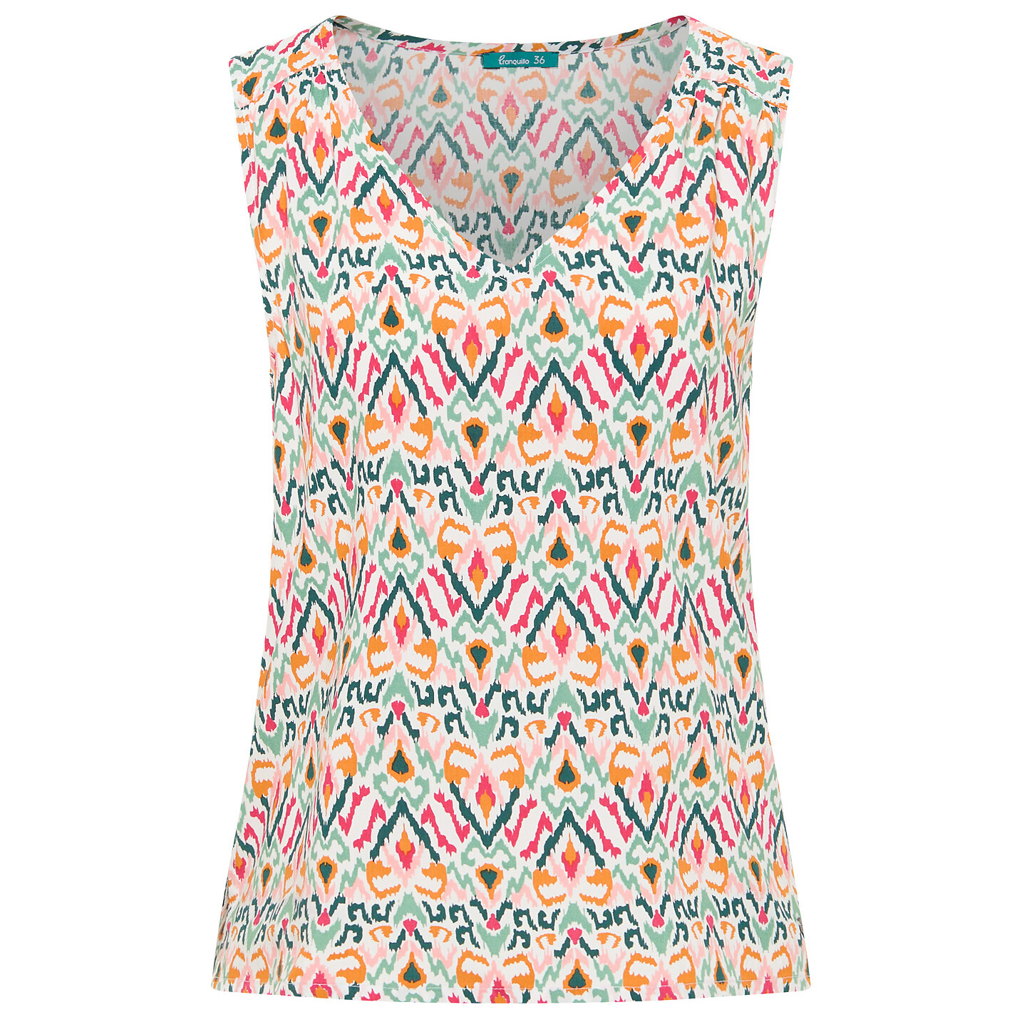 

Топ Tranquillo EcoVero Top, цвет Ikat