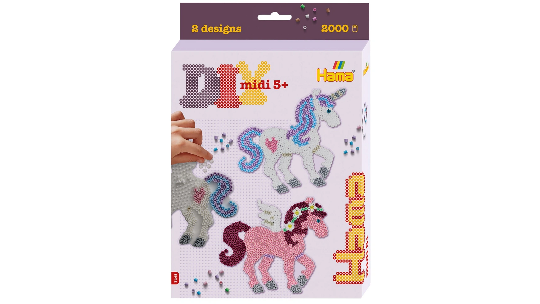 цена Гладильные бусы миди5+, небольшой подарочный набор лошади мечты Hama Perlen