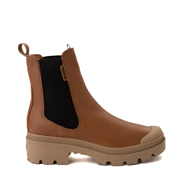 

Женские кожаные ботинки челси Palladium Pallabase, цвет Dear Brown