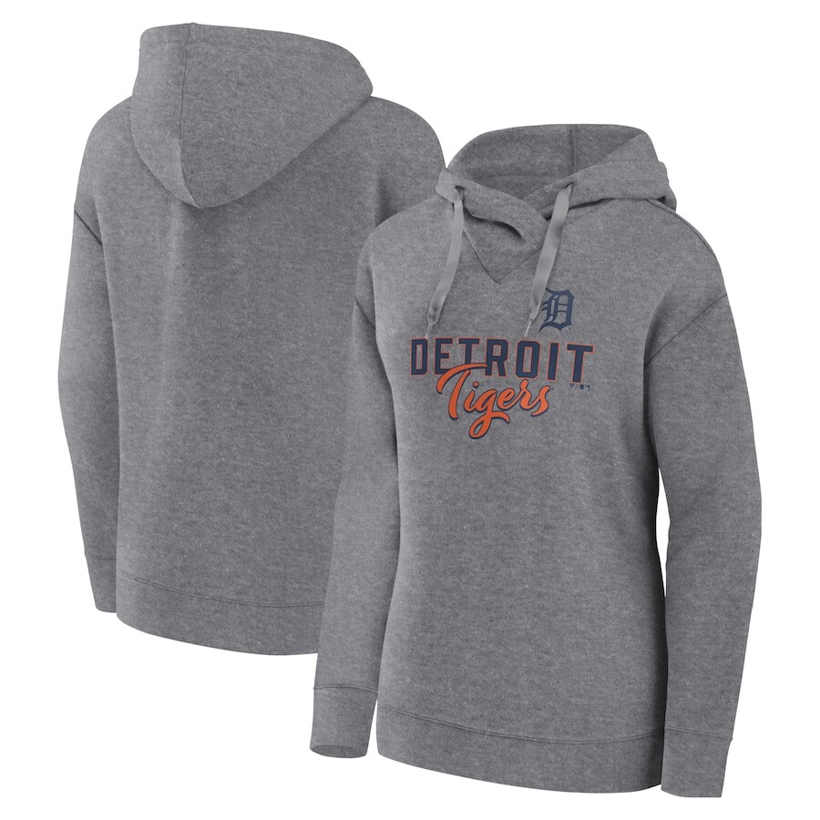 

Пуловер с капюшоном Fanatics Branded Detroit Tigers, серый