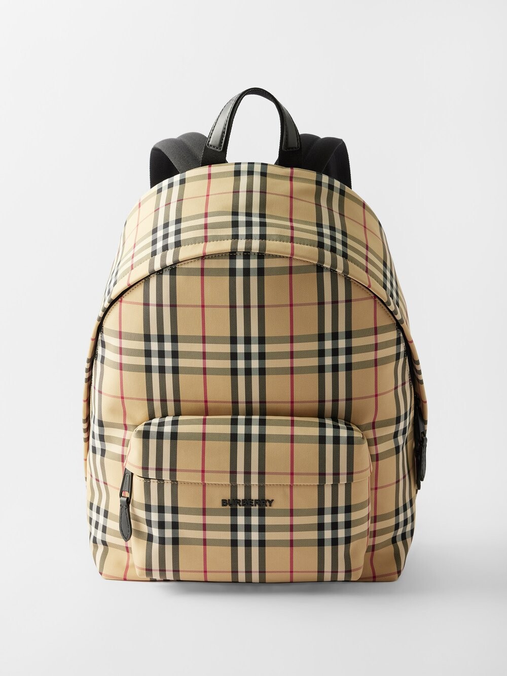 

Рюкзак из клетчатой ткани Burberry, бежевый