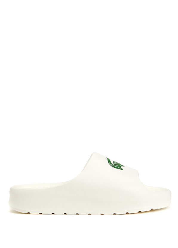 

Женские тапочки с белым логотипом Lacoste