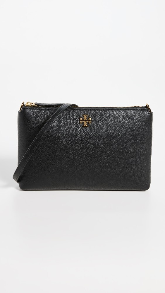 

Сумка-кроссбоди Tory Burch Mercer Pebbled Wallet, черный