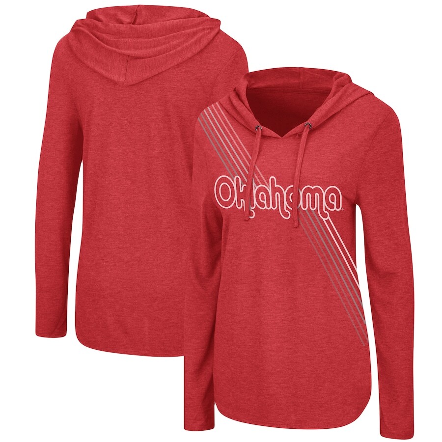 

Футболка с длинным рукавом Colosseum Oklahoma Sooners, малиновый