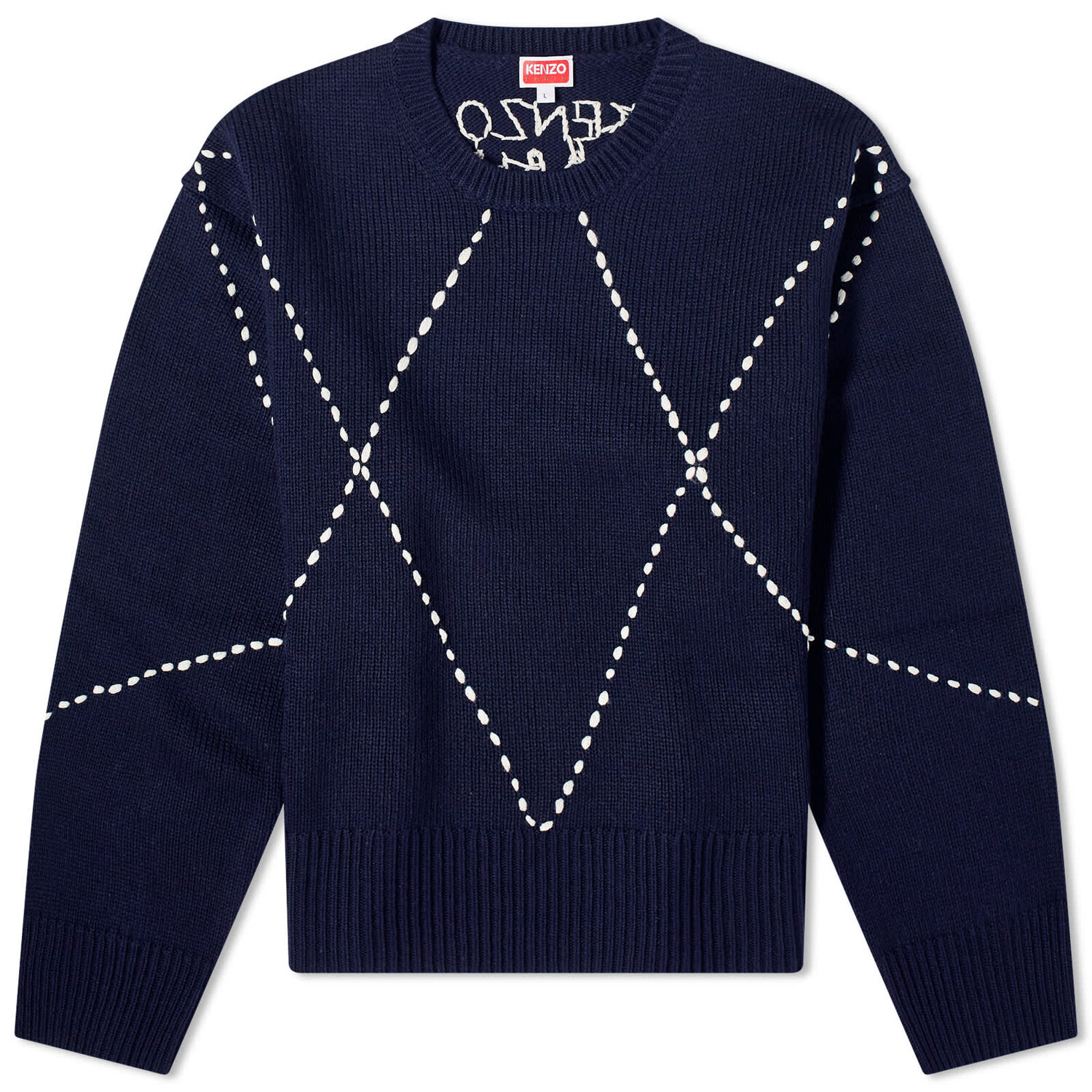 Джемпер Kenzo Sashiko Stitch, темно-синий