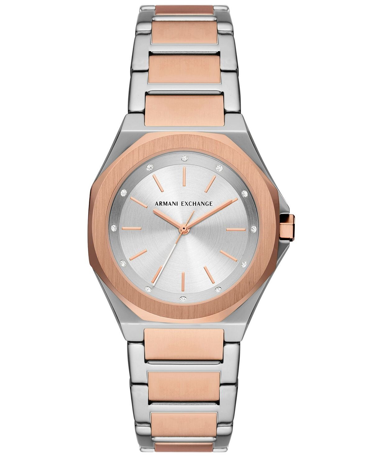 

Женские кварцевые часы из нержавеющей стали с тремя стрелками, 34 мм Armani Exchange