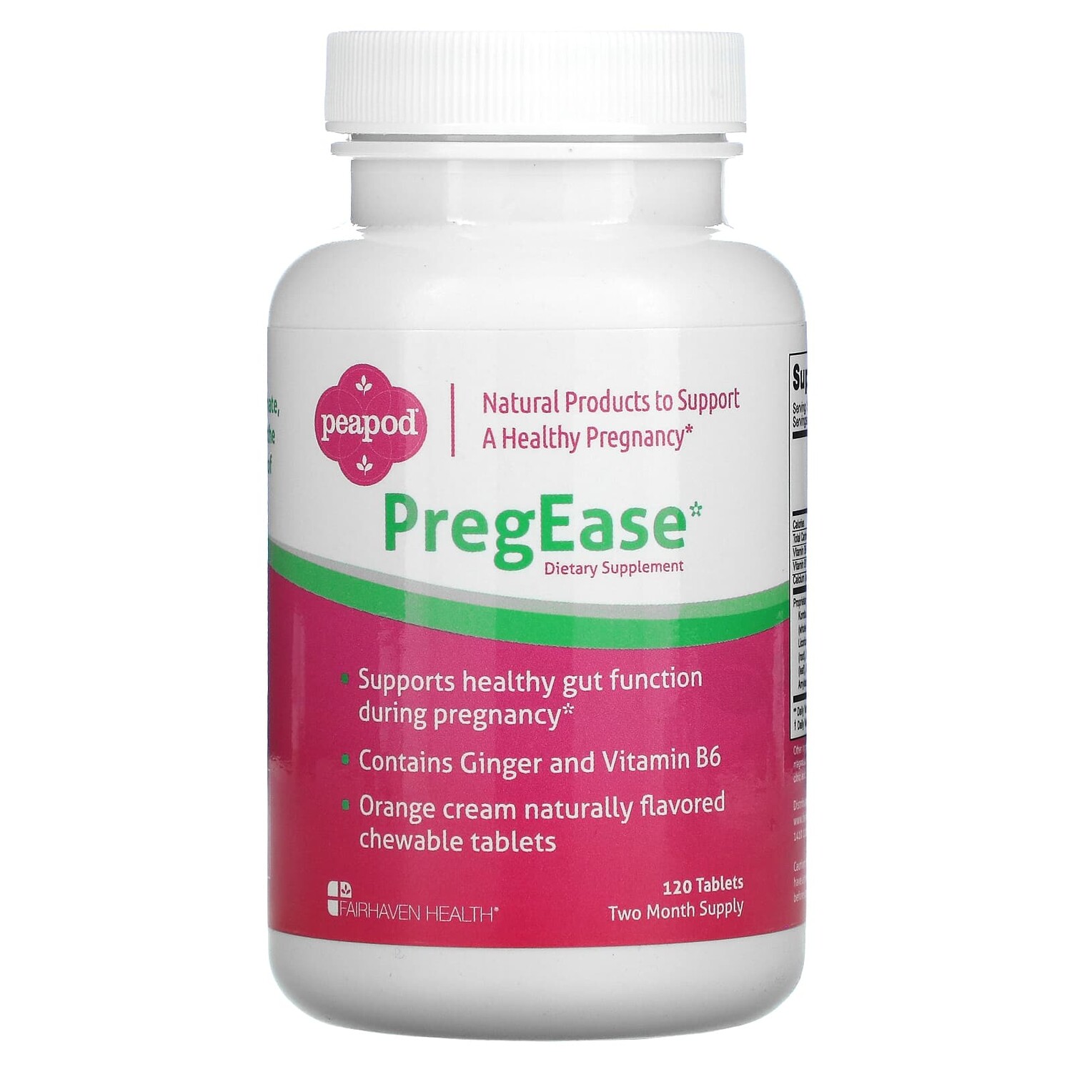 

PregEase, 120 таблеток, Fairhaven Health