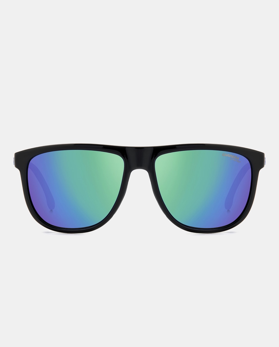 Прямоугольные мужские солнцезащитные очки темно-синего цвета Carrera, темно-синий