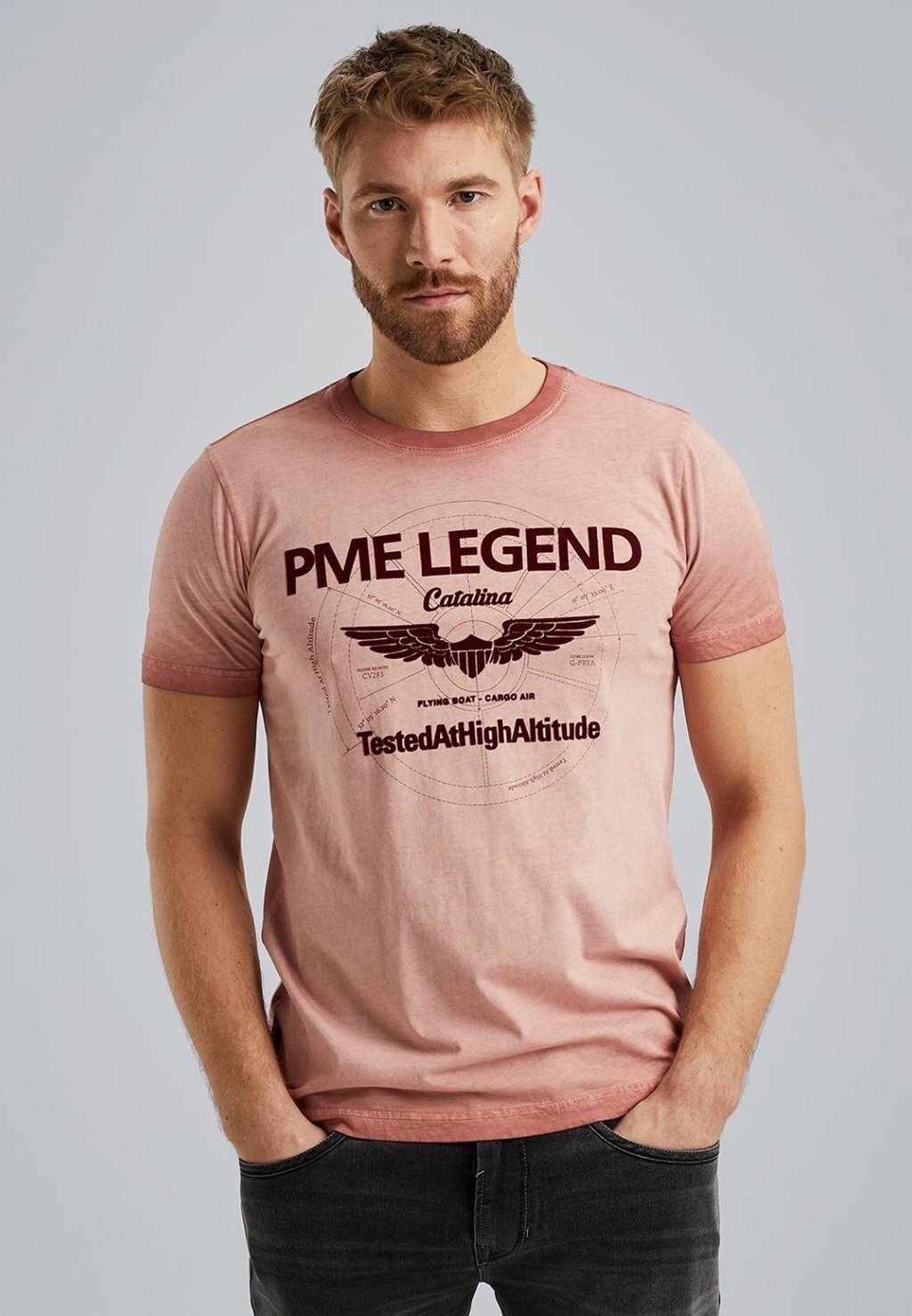 

Футболка с принтом PME Legend, цвет etruscan red
