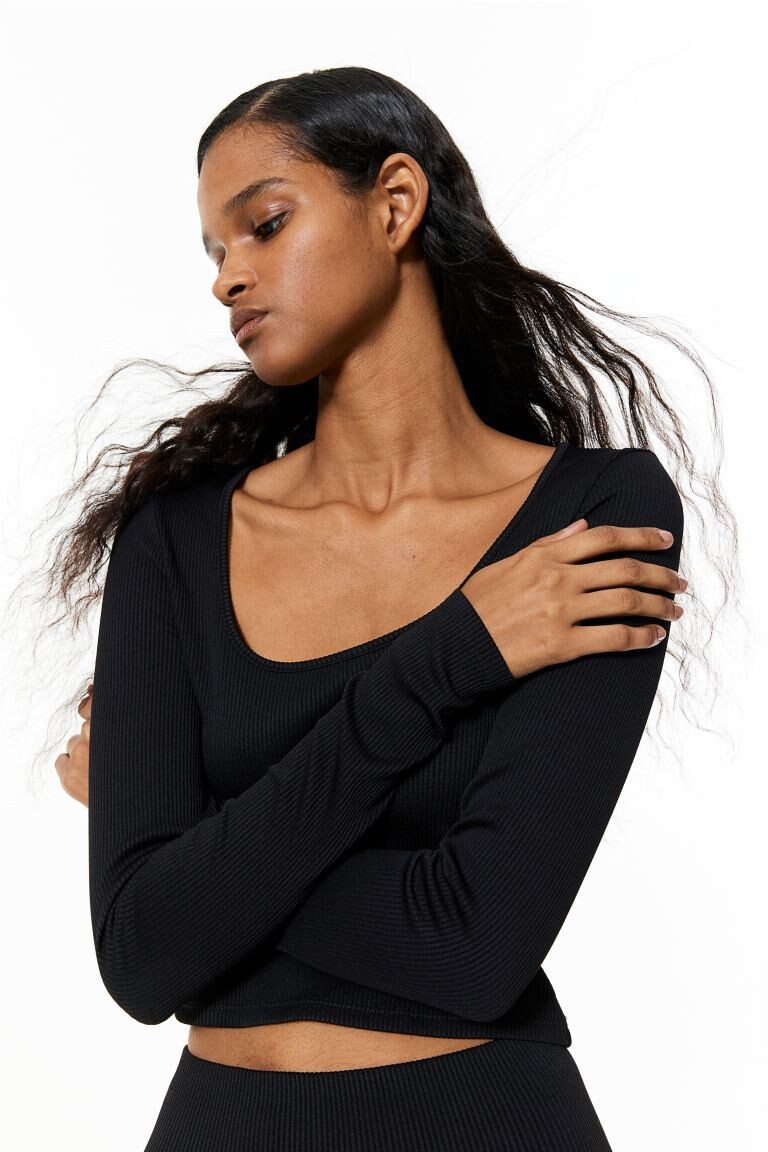 

Укороченный топ из джерси H&M