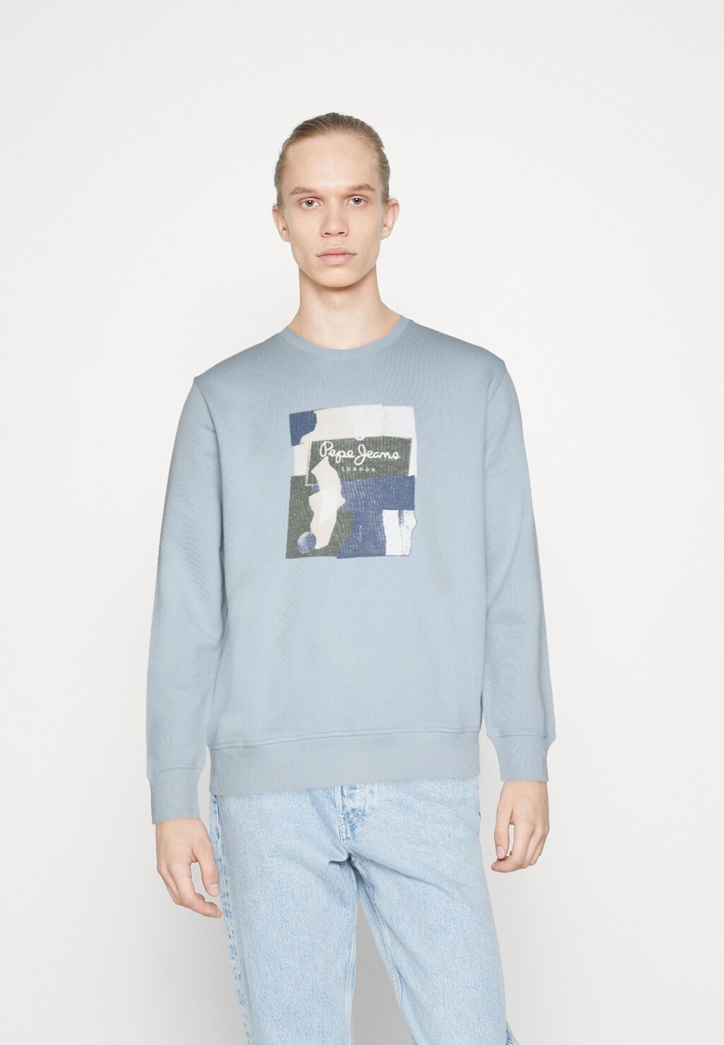 

Толстовка Pepe Jeans Oldwive Crew, шамбре, Серый
