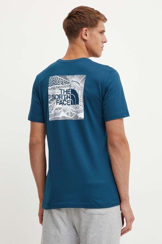 

Хлопковая футболка размера S/S Redbox Celebration Tee The North Face, бирюзовый