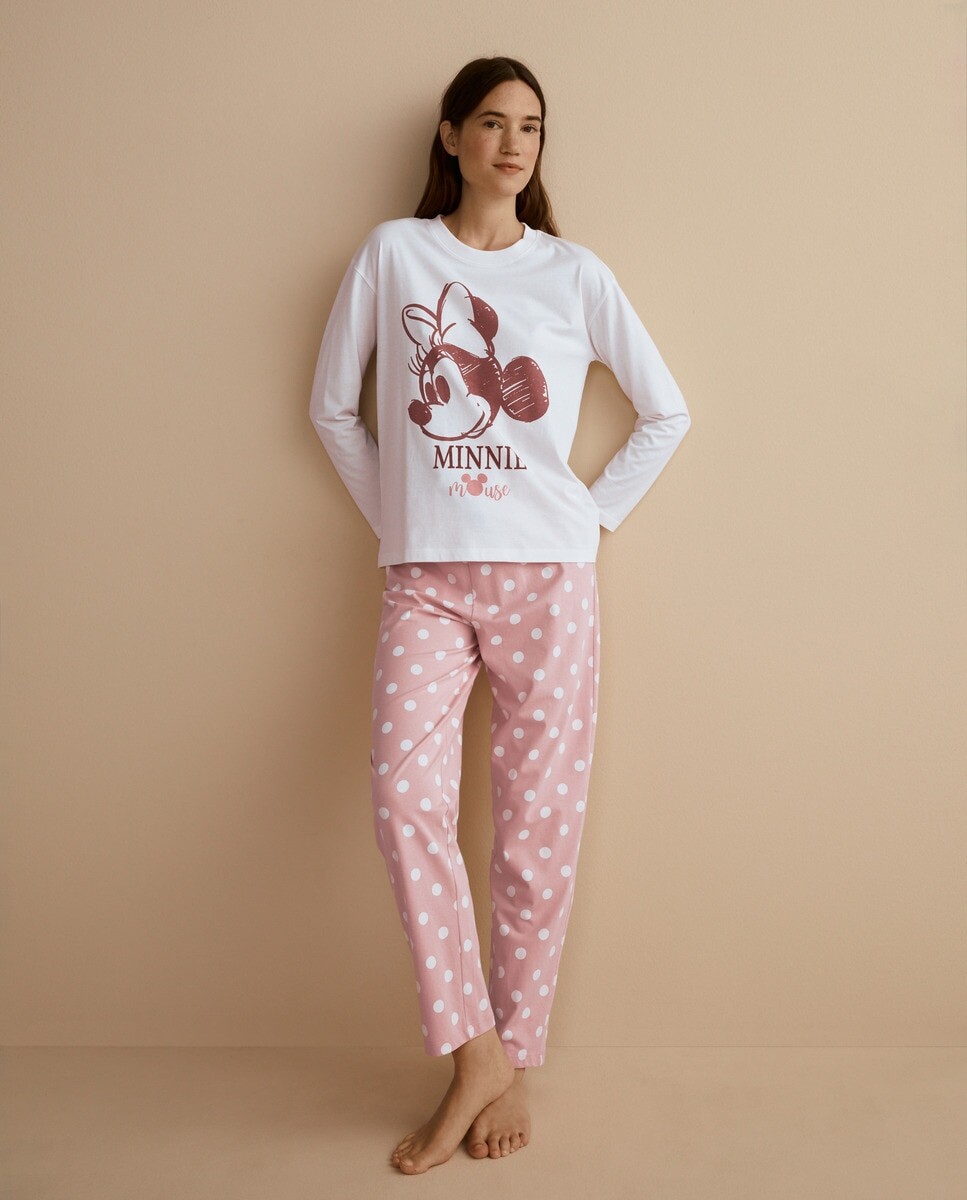 

Женские пижамные брюки в горошек Easy Wear, розовый