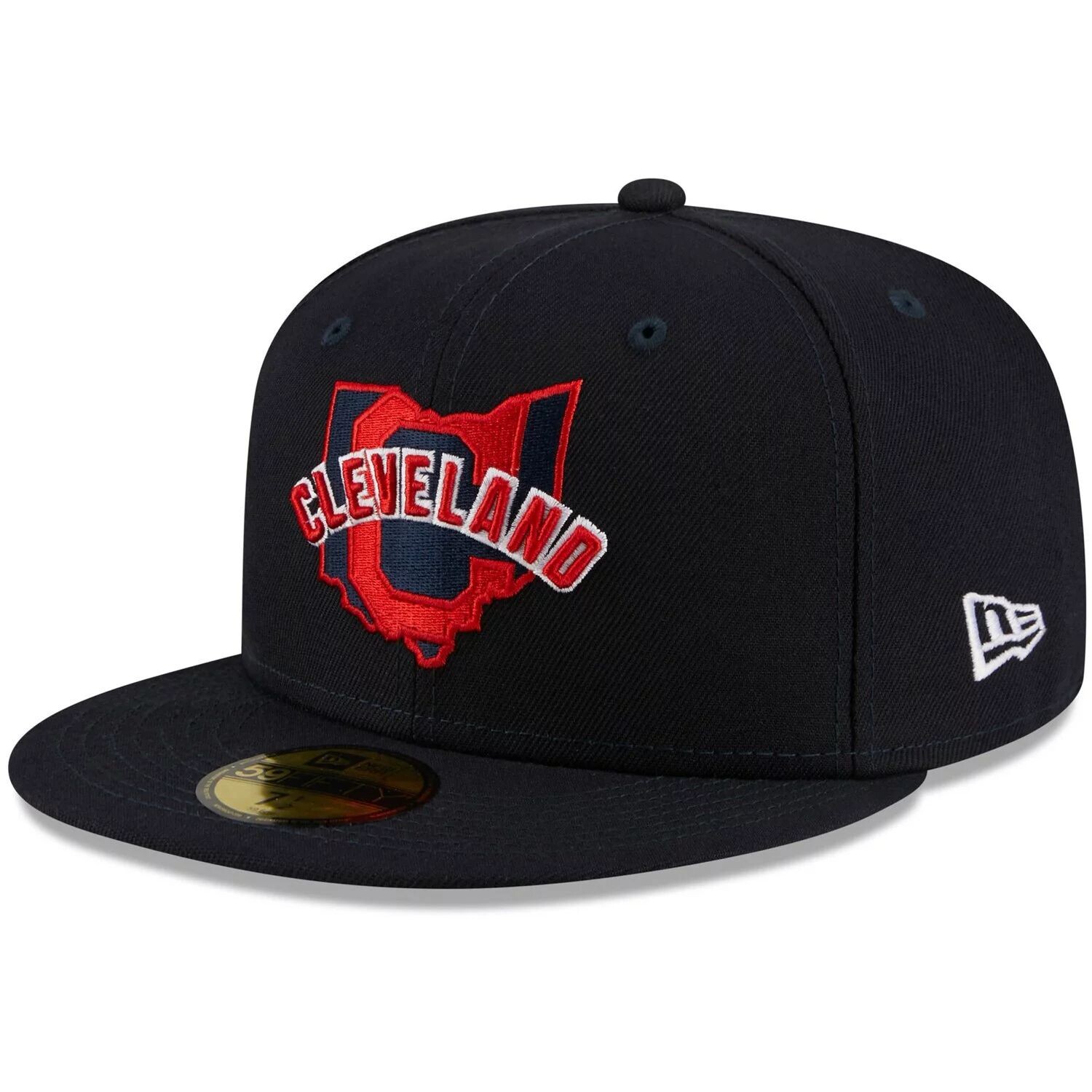 

Мужская приталенная шляпа New Era Navy Cleveland Indians Local II 59FIFTY