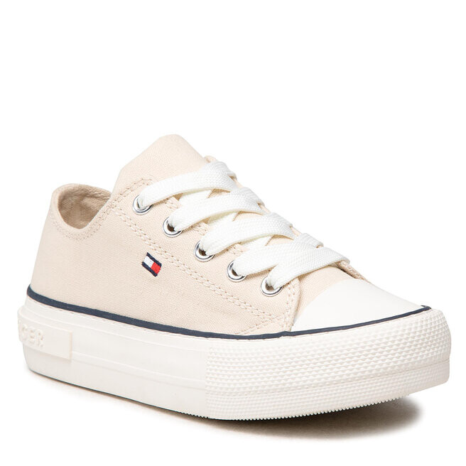 

Кроссовки Tommy Hilfiger LowCut Lace-Up, бежевый