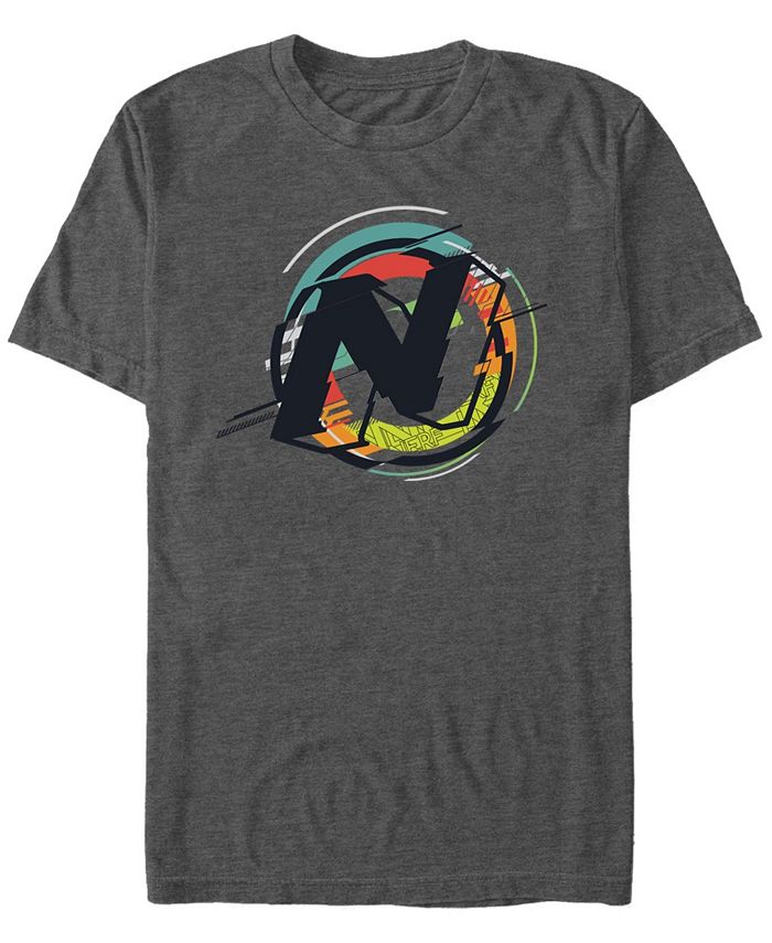 Мужская футболка с коротким рукавом и логотипом Nerf Fifth Sun, серый nerf аккустрайк 12 стрел c0162