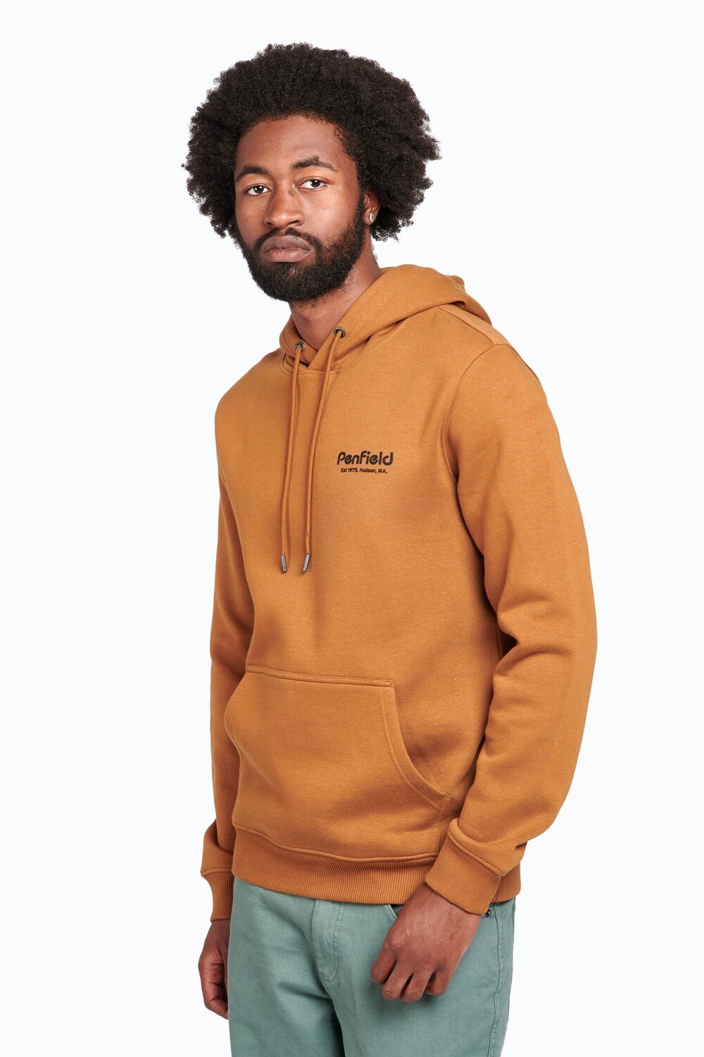 

Коричневое худи Hudson с надписью Penfield, коричневый