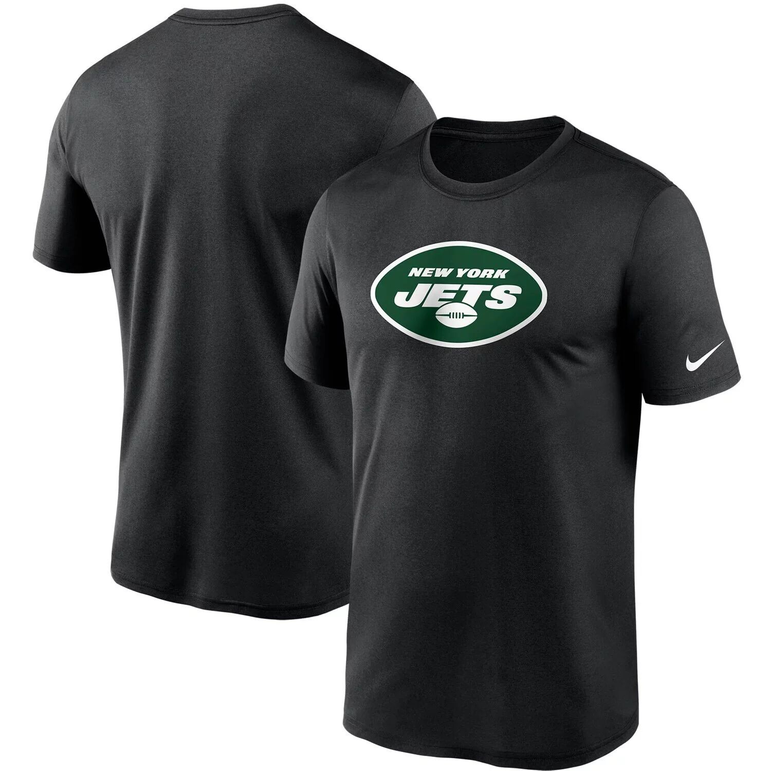 

Мужская черная футболка с логотипом Nike New York Jets Essential Legend Performance, Черный