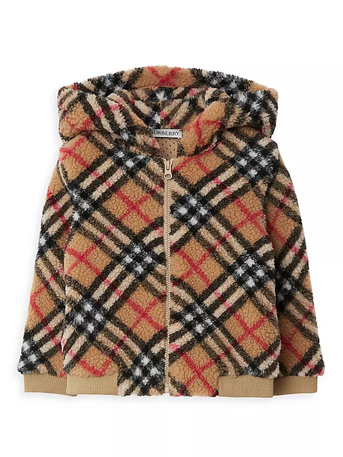 

Флисовая куртка Roland для маленьких мальчиков и мальчиков Burberry, цвет archive beige check