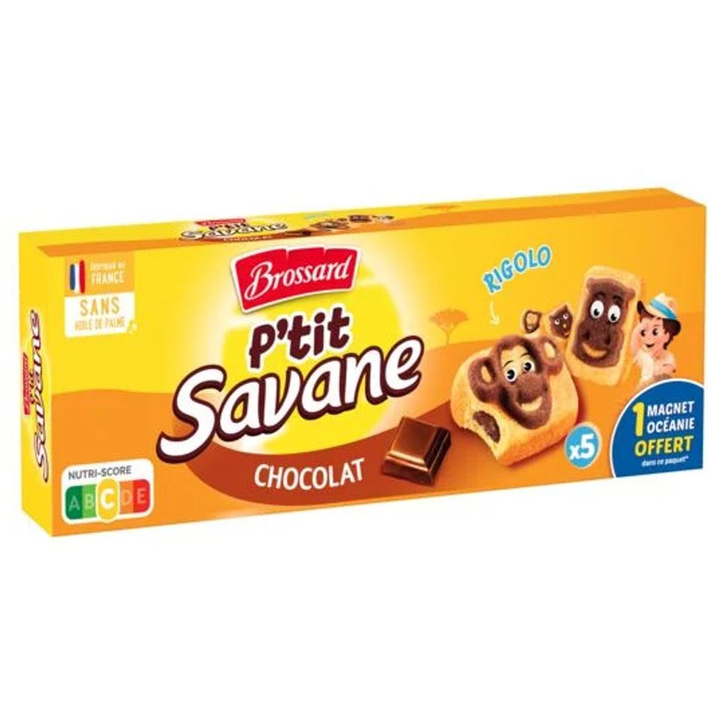 

Шоколадное печенье Brossard Ptit Savane 150 г France