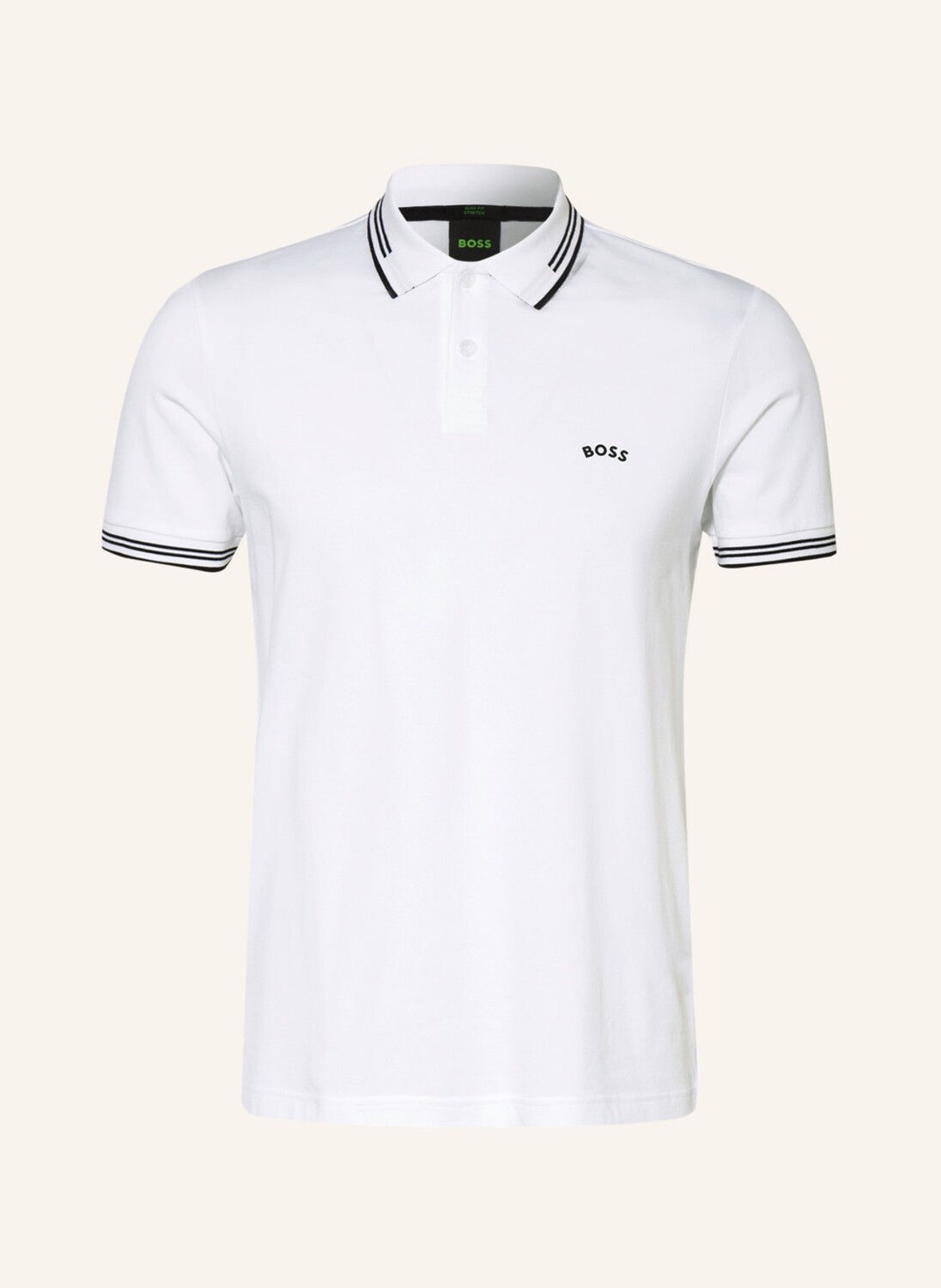 

Рубашка поло BOSS Piqué PAUL Slim Fit, белый
