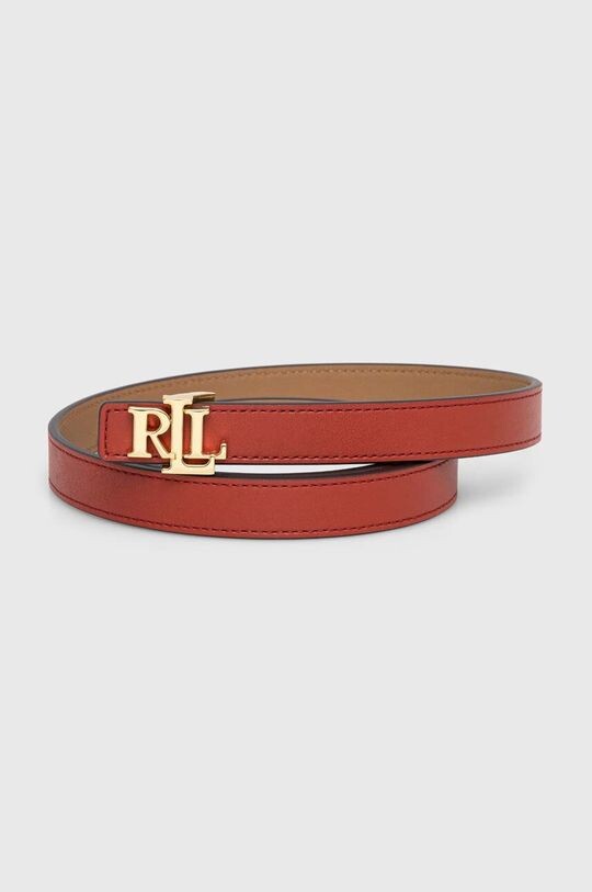 

Двусторонний кожаный ремень Lauren Ralph Lauren, красный