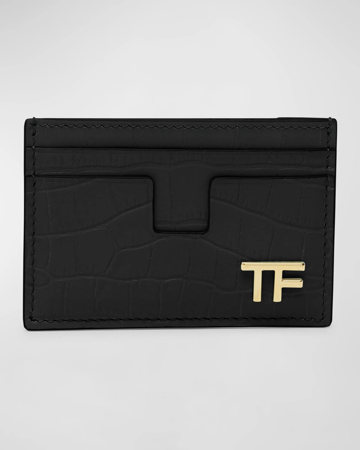 

Чехол для карт TF из зерненой кожи TOM FORD, цвет Black
