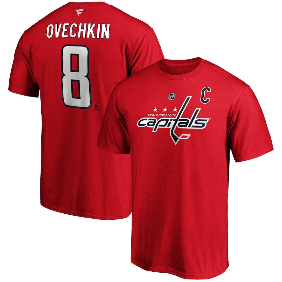 

Футболка с коротким рукавом Fanatics Branded Washington Capitals, красный