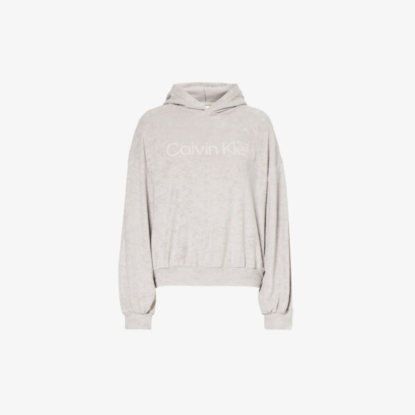 

Толстовка с логотипом Lounge из смесового хлопка Calvin Klein, цвет porpoise