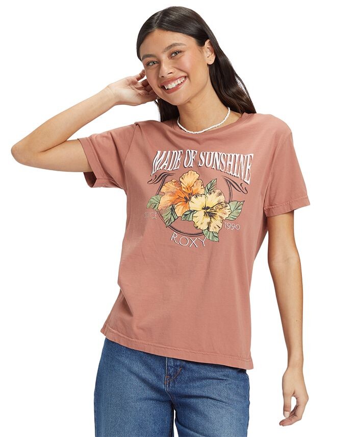 

Футболка с рисунком Made Of Sunshine Roxy, розовый