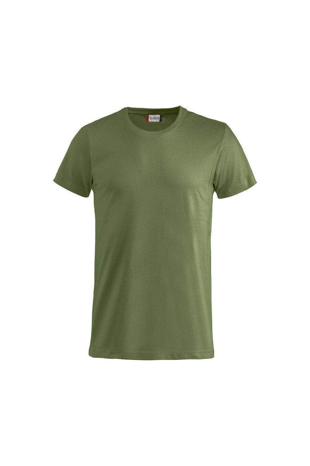 Базовая футболка Clique, зеленый футболка clique с надписью 42 размер