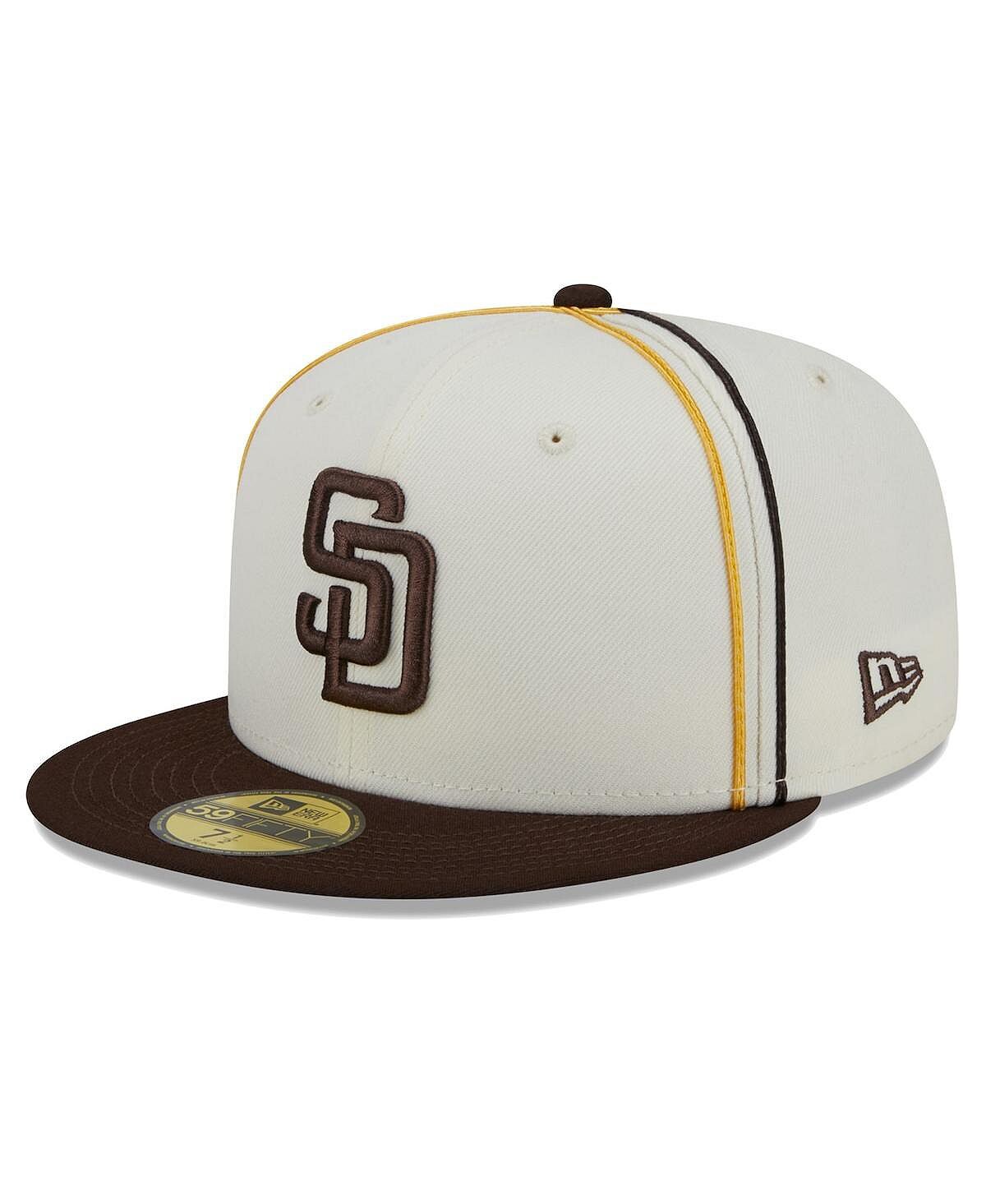 

Мужская кремовая, коричневая шляпа San Diego Padres Chrome Sutash 59FIFTY New Era