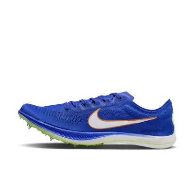 

Шипованные кроссовки Nike ZoomX Dragonfly Track & Field Distance Spikes, цвет Racer Blue/Safety Orange/Lime Blast/White