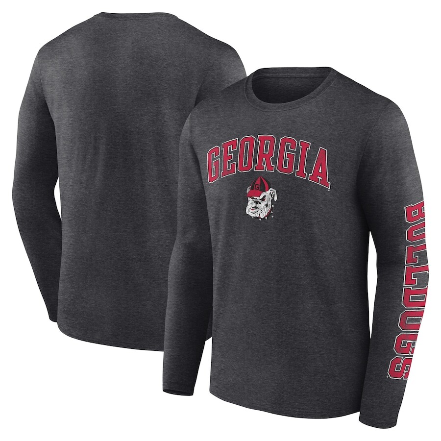 

Футболка с длинным рукавом Fanatics Branded Georgia Bulldogs, угольный