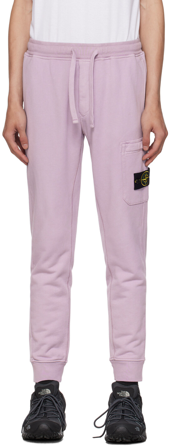 

Фиолетовые спортивные штаны узкого кроя Stone Island