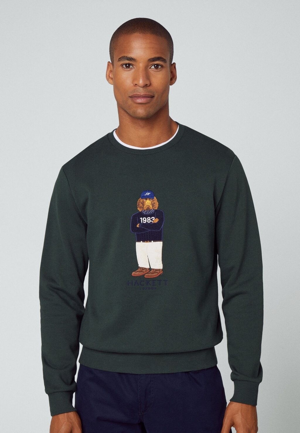 

Толстовка Harry Hackett London, цвет dark green