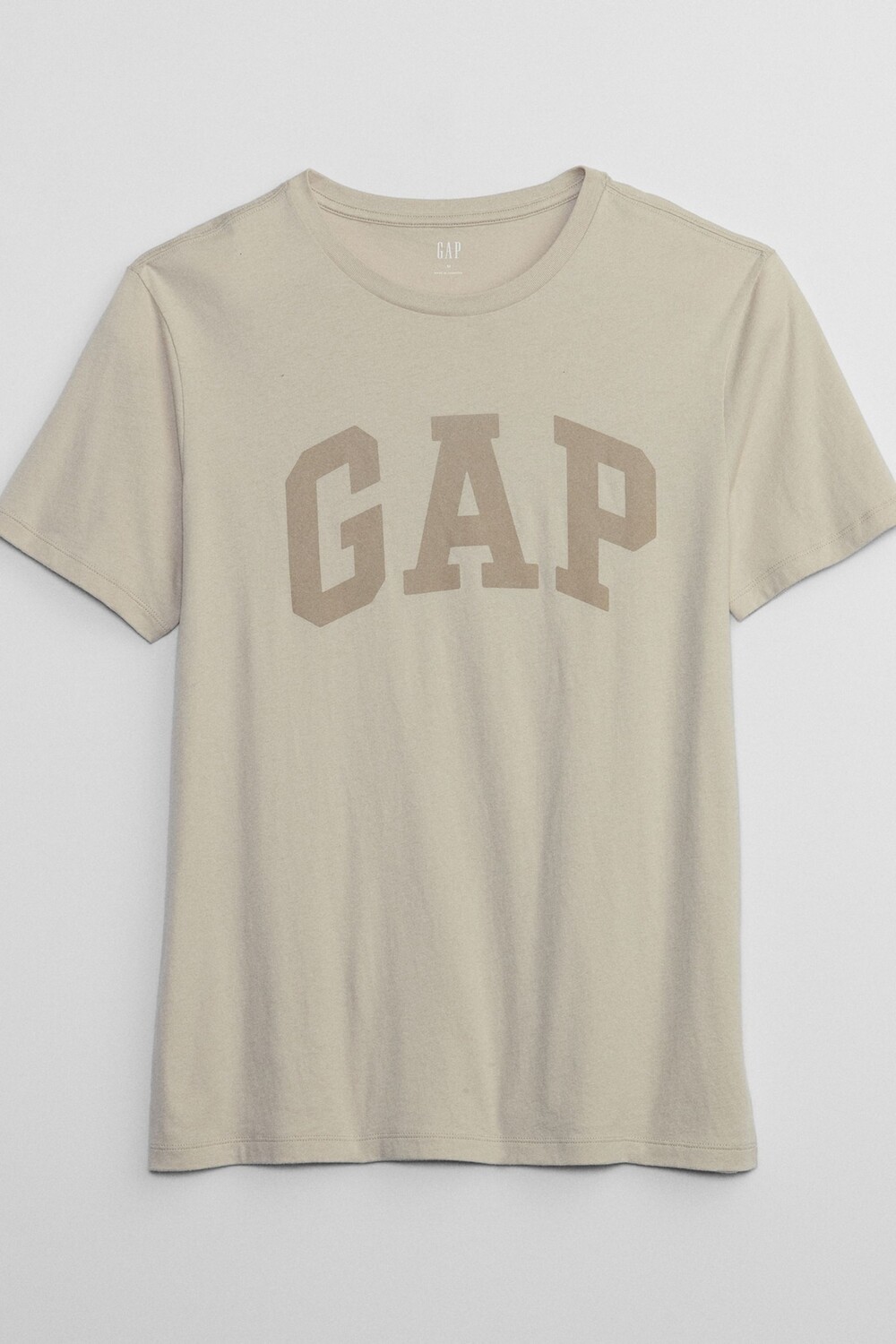 

Футболка с короткими рукавами круглым вырезом и логотипом Gap, бежевый