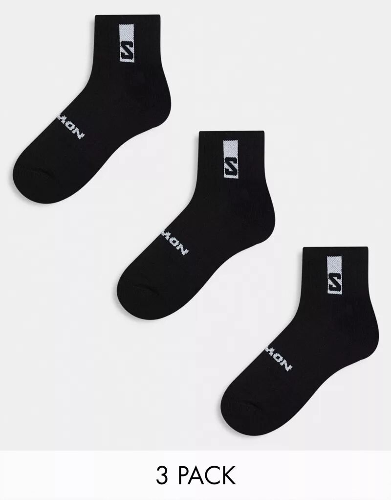 цена Три пары черных носков унисекс Salomon