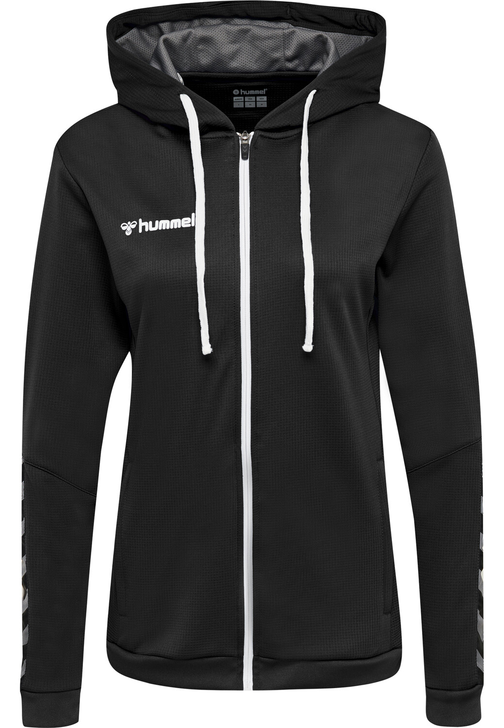 

Толстовка Hummel Hoodie Hmlauthentic Poly Zip Hoodie Woman, черный