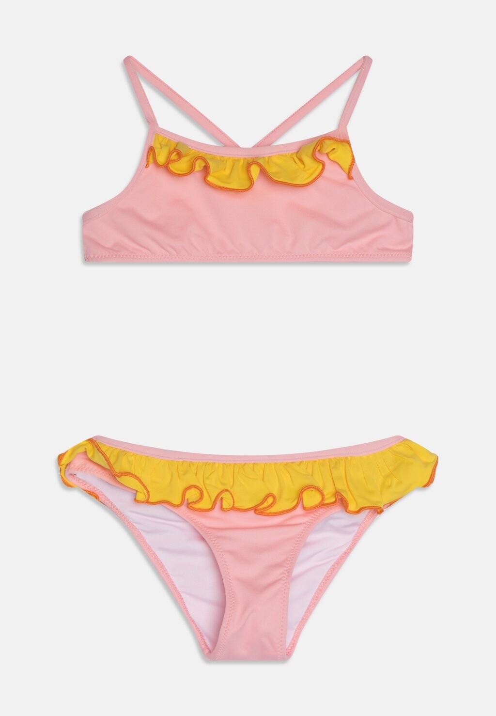 

Бикини RUFFLES RACERBACK SET Il Gufo, цвет clay red/yellow sun