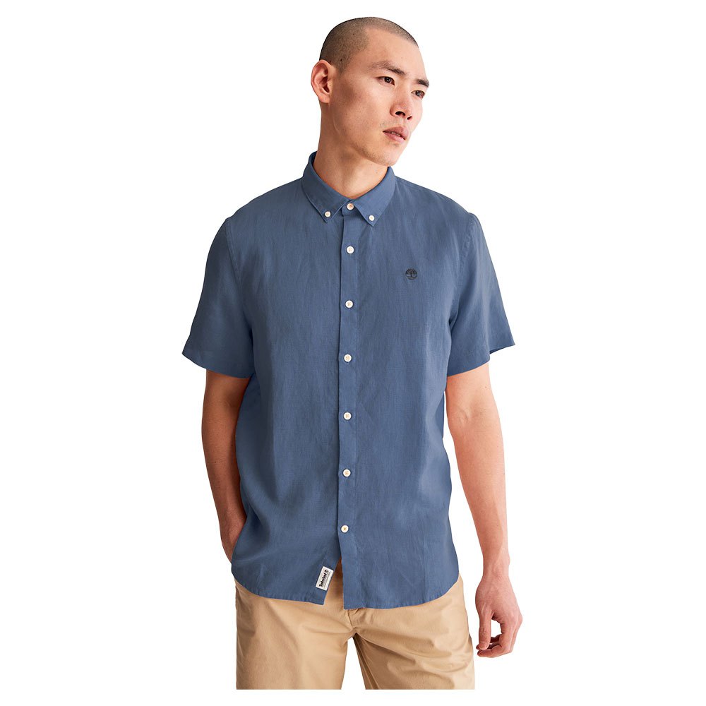 Рубашка с коротким рукавом Timberland Mill River, синий