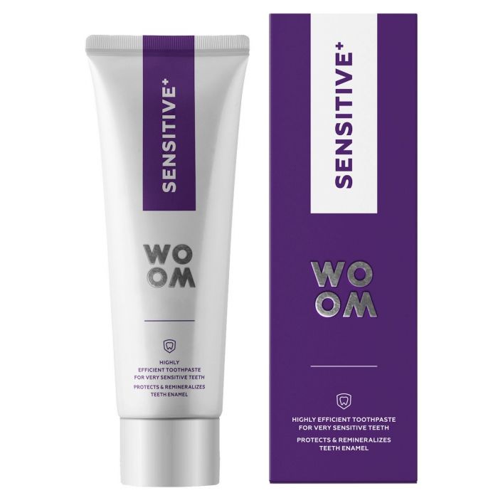 Набор косметики Sensitive + Pasta de Dientes Woom, 75 ml зубная паста для чувствительных зубов pomorin regular for sensitive teeth toothpaste 100 мл