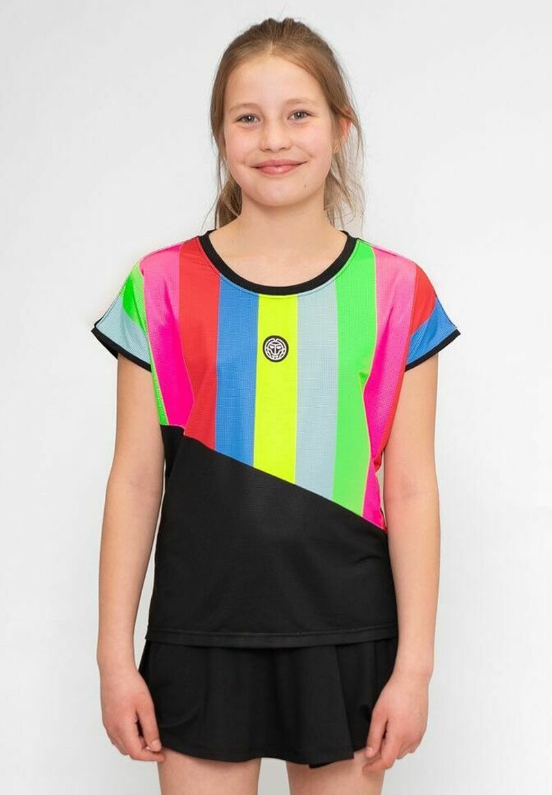 

Футболка с принтом TWIST CAPSLEEVE BIDI BADU, цвет schwarz mehrfarbig