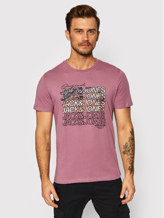 

Футболка стандартного кроя Jack&Jones, розовый