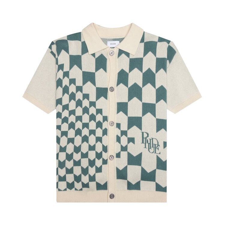 

Поло Rhude Cashmere Racing 'Light Blue', синий