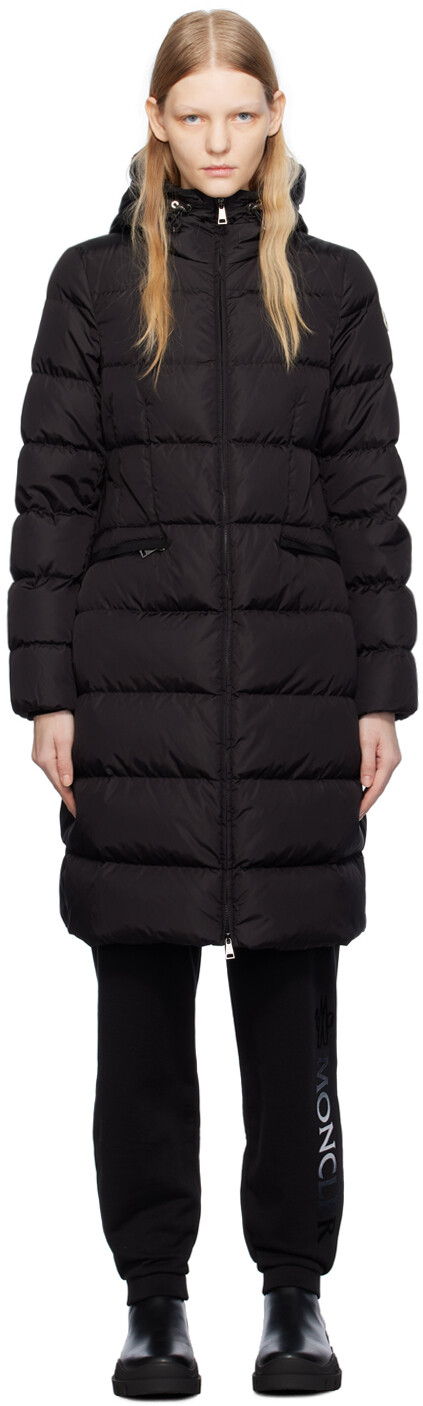 

Черный пуховик Moncler Avocette