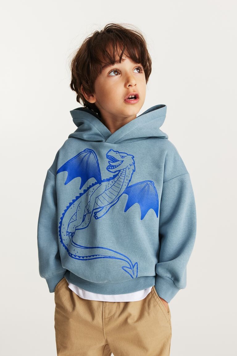 

Топ с капюшоном и принтом H&M